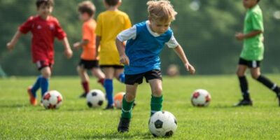 eine-dynamische-fussballtrainingsszene-fur-jugendliche-auf-einem-hellgrunen-rasenfeld