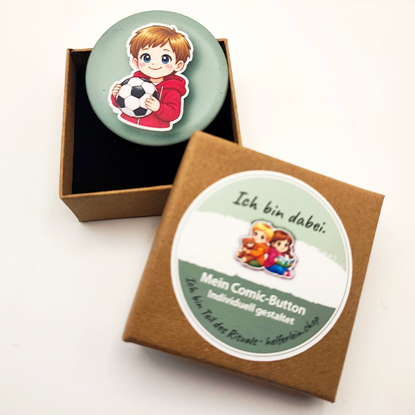 Individualisierter Comic-Ritual-Button – Bild 4