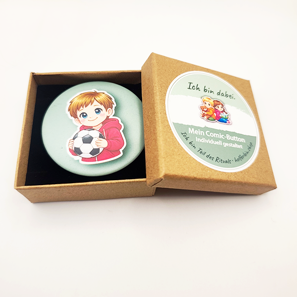 Individualisierter Comic-Ritual-Button – Bild 3