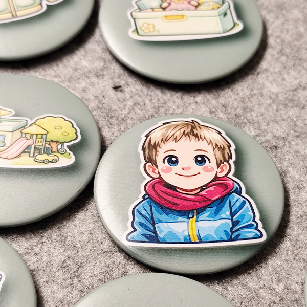 Individualisierter Comic-Ritual-Button – Bild 12