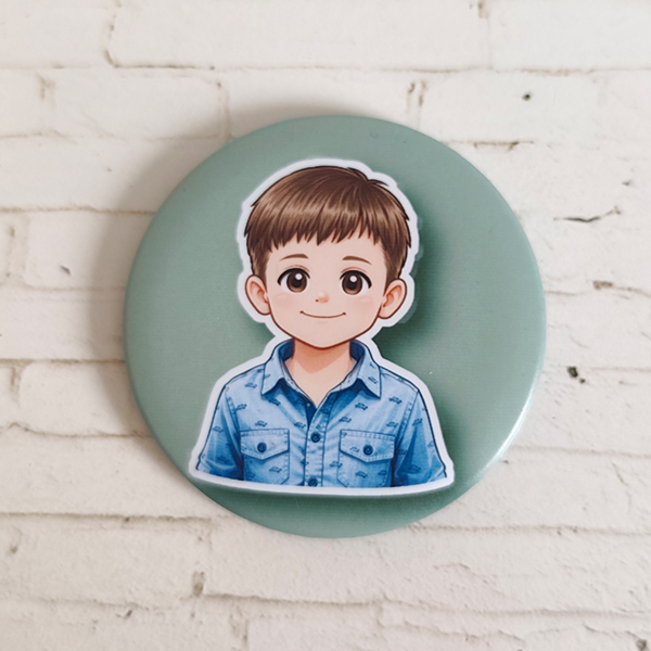 Individualisierter Comic-Ritual-Button – Bild 7